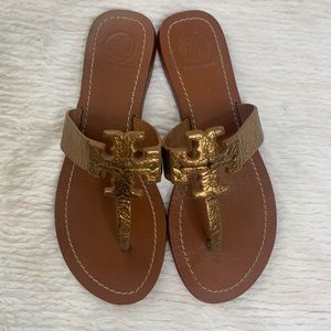 Tory Burch Moore Leather Thong Sandals